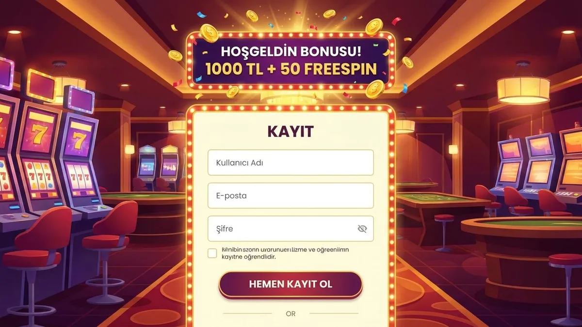 Bonusla kayıt ol